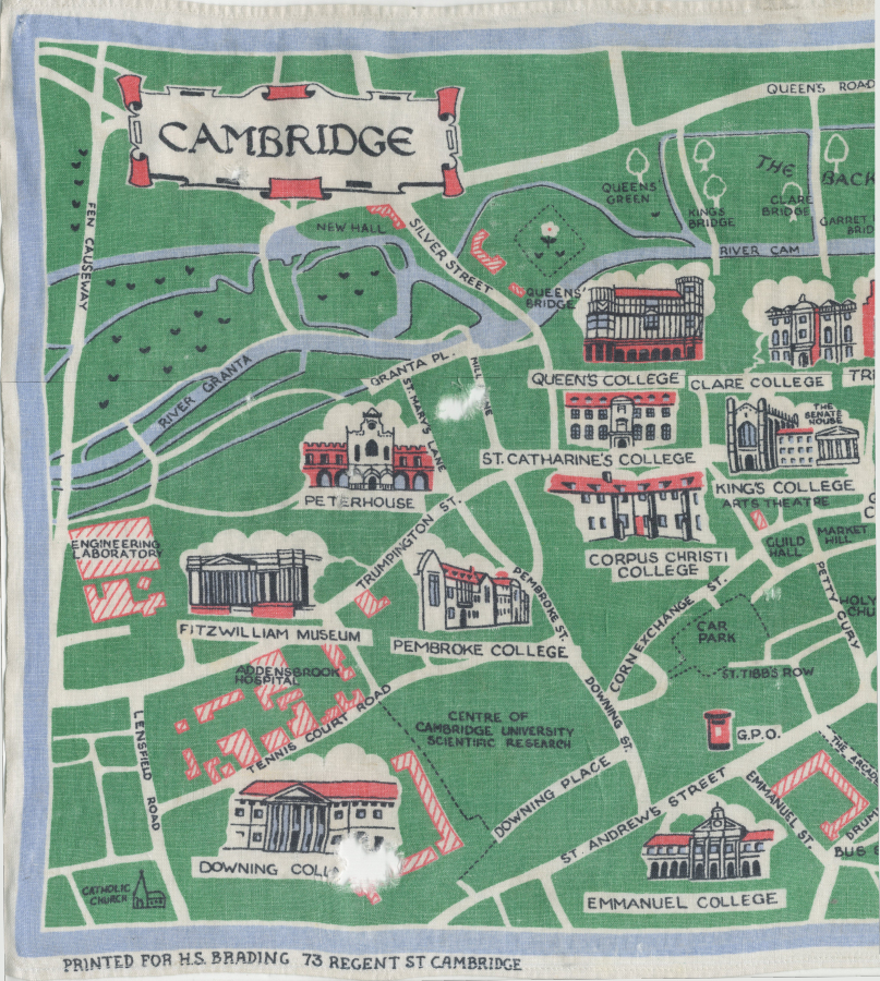 My parents Cambridge University linen tea towel