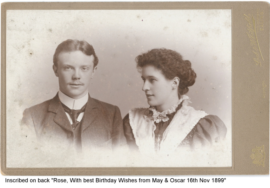 Oscar and May Lillian as a young couple